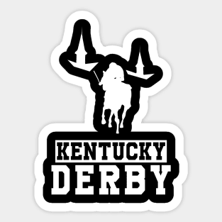 kentucky derby inspired design Sticker